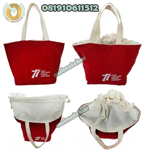 totebag kanvas serut
